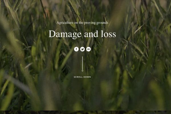 Damage and loss: Agriculture on the proving ground