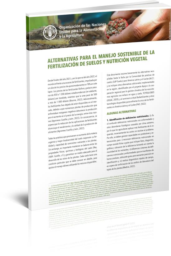 Alternativas para el manejo sostenible de la fertilización de suelos y nutrición vegetal