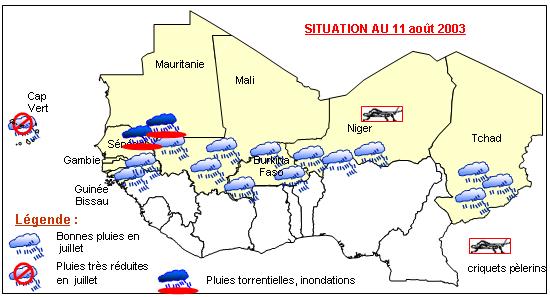 Carte sensible du Sahel