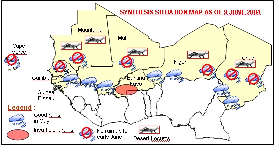 Sensitive Map of the Sahel countries