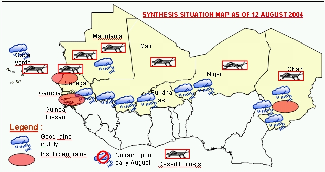 Sensitive Map of the Sahel countries