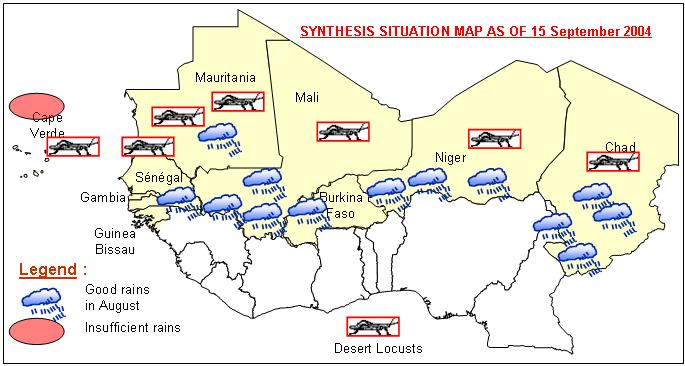 Sensitive Map of the Sahel countries