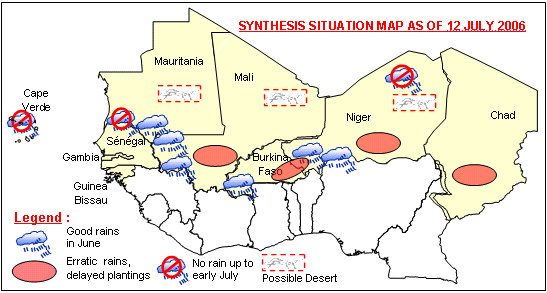 Sensitive Map of the Sahel countries