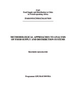 Methodological Approaches To Analysis Of Food Supply And Distribution Systems