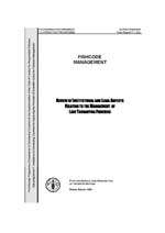 REVIEW OF INSTITUTIONAL AND LEGAL ASPECTS
RELATING TO THE MANAGEMENT OF
LAKE TANGANYIKA FISHERIES