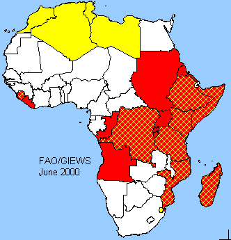 Africa sensitive map