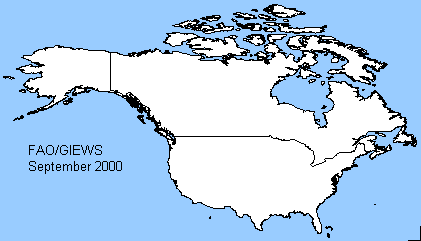 North America sensitive map