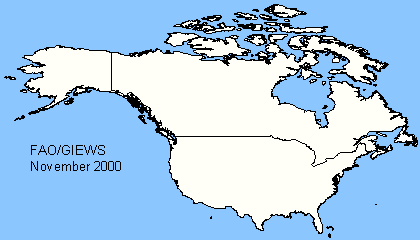 North America sensitive map