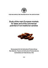 Study of the main European markets for dates and of the commercial potential of non-traditional varieties