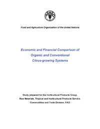 Economic and Financial Comparison of Organic and Conventional Citrus-growing Systems