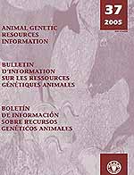 Animal Genetic Resources Information 37