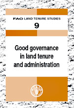 Good governance 
in land tenure 
and administration