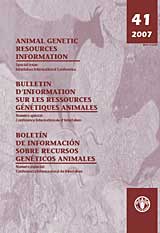 THE STATE OF THE WORLDs ANIMAL GENETIC RESOURCES FOR FOOD AND AGRICULTURE 
