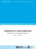 Codex Alimentarius - Rapport de la trentime session