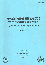 Application of risk analysis to food standards issues