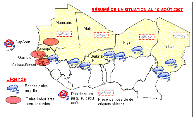 Carte sensible du Sahel