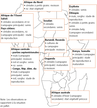 Perspectives de rcolte et situation alimentaire