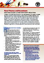 Rural Finance and Investment  - NR fact sheet