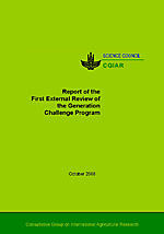 Report of the First External Review of the Generation Challenge Program (GCP) - October 2008