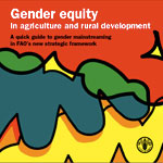 Gender equity in agriculture and rural development 