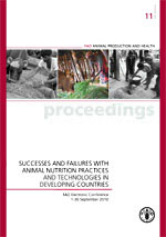 Successes and failures with animal nutrition practices and technologies in developing countries