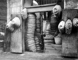 Figure 91: Variety of Hand Baskets made from Plaited Palm Leaflets on Sale in Local Market