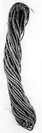 A hank of cord about 75 to 80 m long