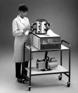 Benchtop freeze-drier system (Courtesy of Labconco, advertised through Cole Parmer Instrument Company).
