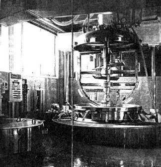 a large complex propeller and turbine vacuum mixer