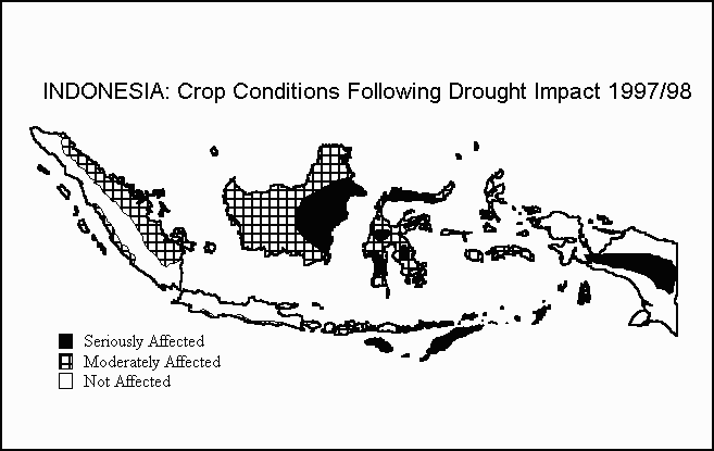 Map of Crop conditions following drought impact