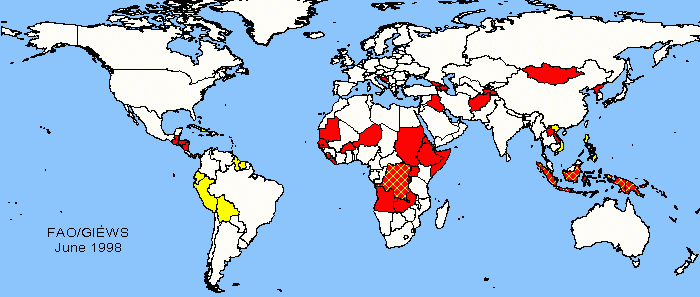 World map sensitive map