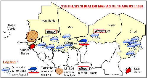 Sensitive Map of the Sahel countries