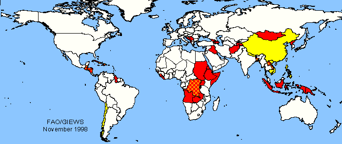 World map sensitive map