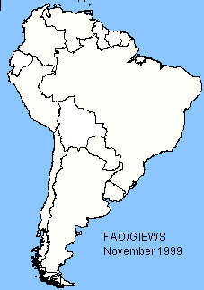 South America sensitive map