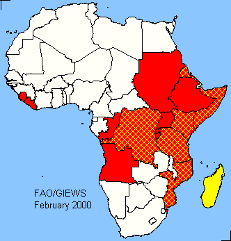 Africa sensitive map