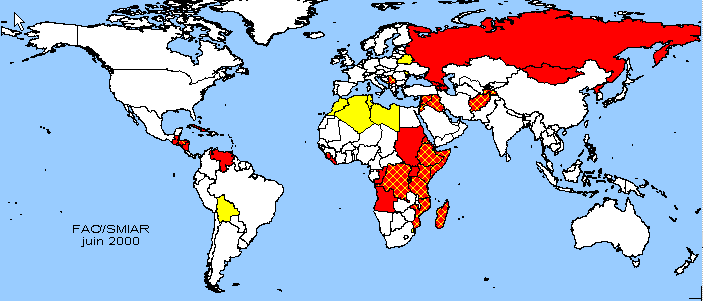 Carte sensible du monde