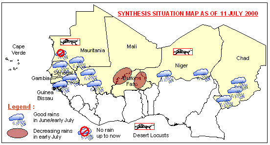 Sensitive Map of the Sahel countries