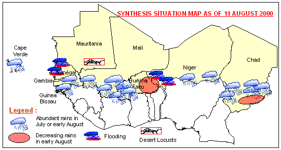 Sensitive Map of the Sahel countries