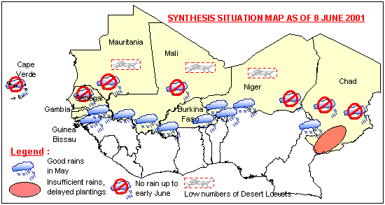 Sensitive Map of the Sahel countries