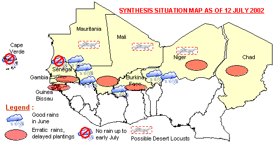 Sensitive Map of the Sahel countries