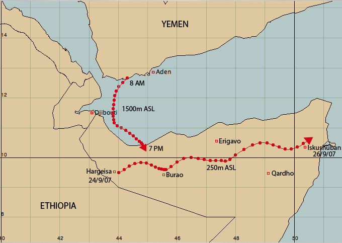 24 septembre. Des essaims signalés dans le nord de la Somalie et l&#039;est de l&#039;Ethiopie