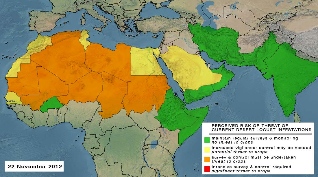 22 November. Desert Locust threat extends to additional countries