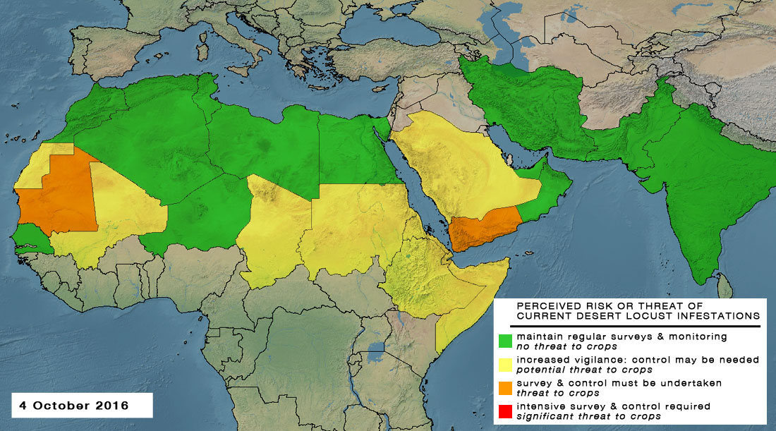 4 octobre. Augmentation de la menace de risque en Mauritanie et au Sahel
