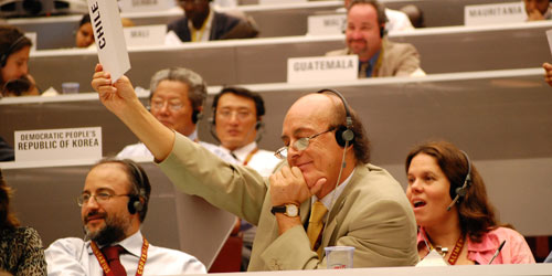 Delegate at Codex meeting ┃ © FAO  / Roberto Sciotti
