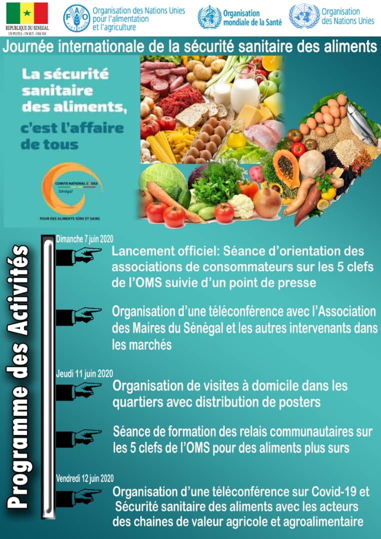Senegal celebrates World Food Safety Day - TV news report |  CODEXALIMENTARIUS