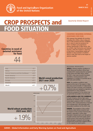 Crop Prospects and Food Situation #1, March 2022
