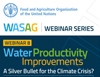 Webinar: “Water Productivity Improvements – A Silver Bullet for the Climate Crisis?”