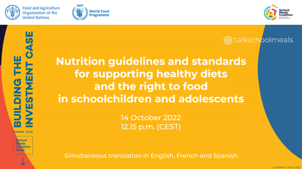 School Food and Nutrition | Food and Agriculture Organization of the United  Nations