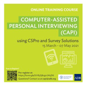 Online Training Course on Computer-Assisted Personal Interviewing (CAPI)  using CSPro Android and Survey Solutions | Statistics | Food and  Agriculture Organization of the United Nations