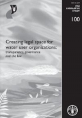 Creating legal space for water user organizations: transparency, governance and the law